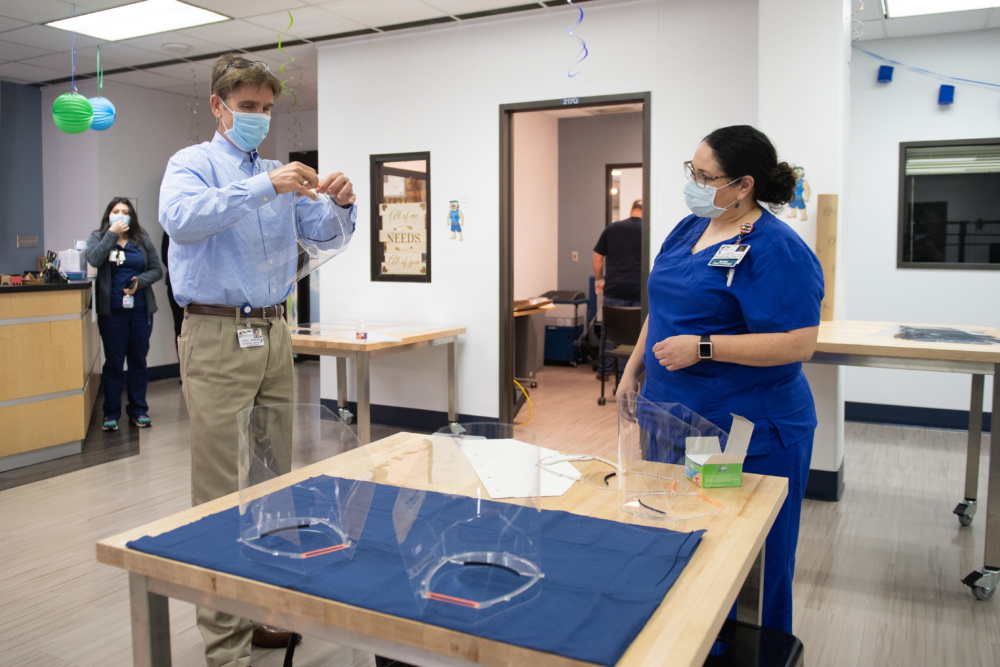 Dr. Kelly Miller, President and CEO of Texas A&M-Corpus Christi; Eric Hamon, CEO and President of Driscoll Health System; Roxana Reyna, FNP-C, Wound Care Nurse Practitioner at Driscoll Children’s Hospital; and others.