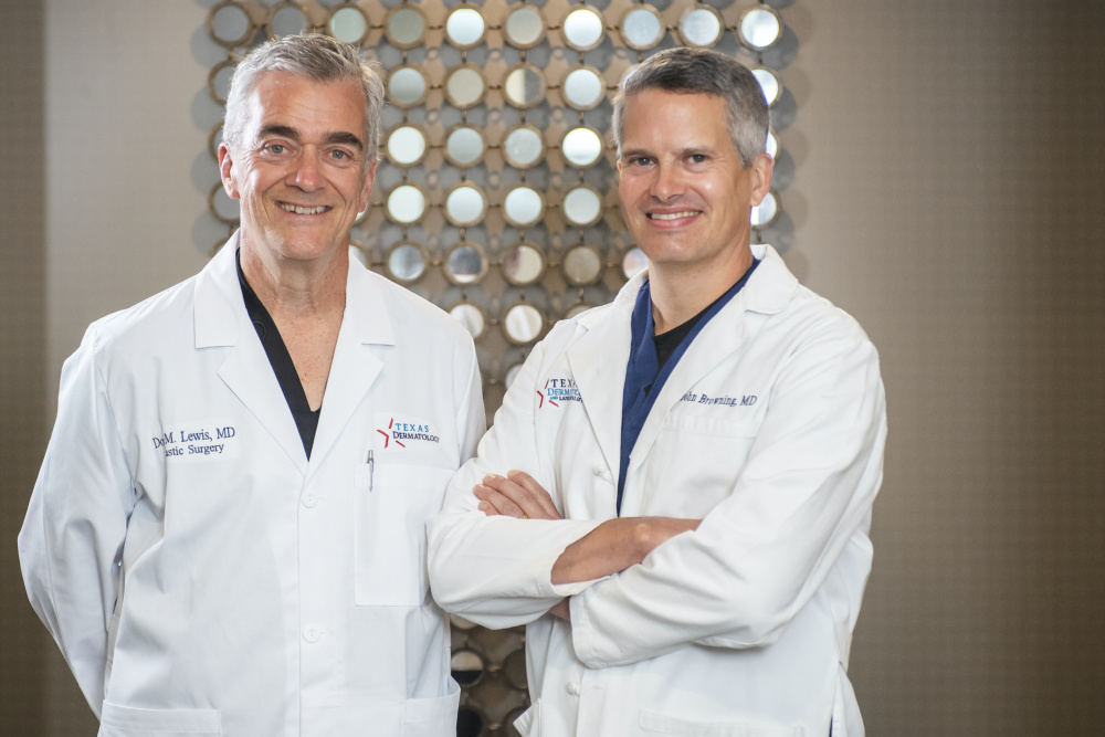 Dr. Browning & Dr. Lewis at Texas Dermatology